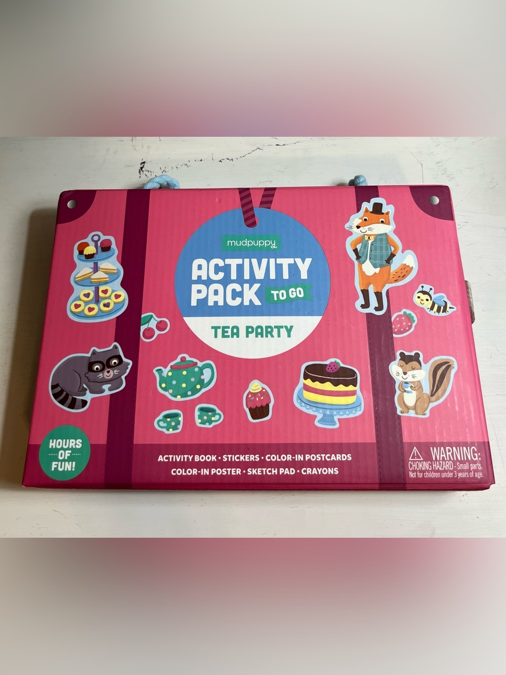 mudpuppy Tea Party Activity Pack To Go - Pink